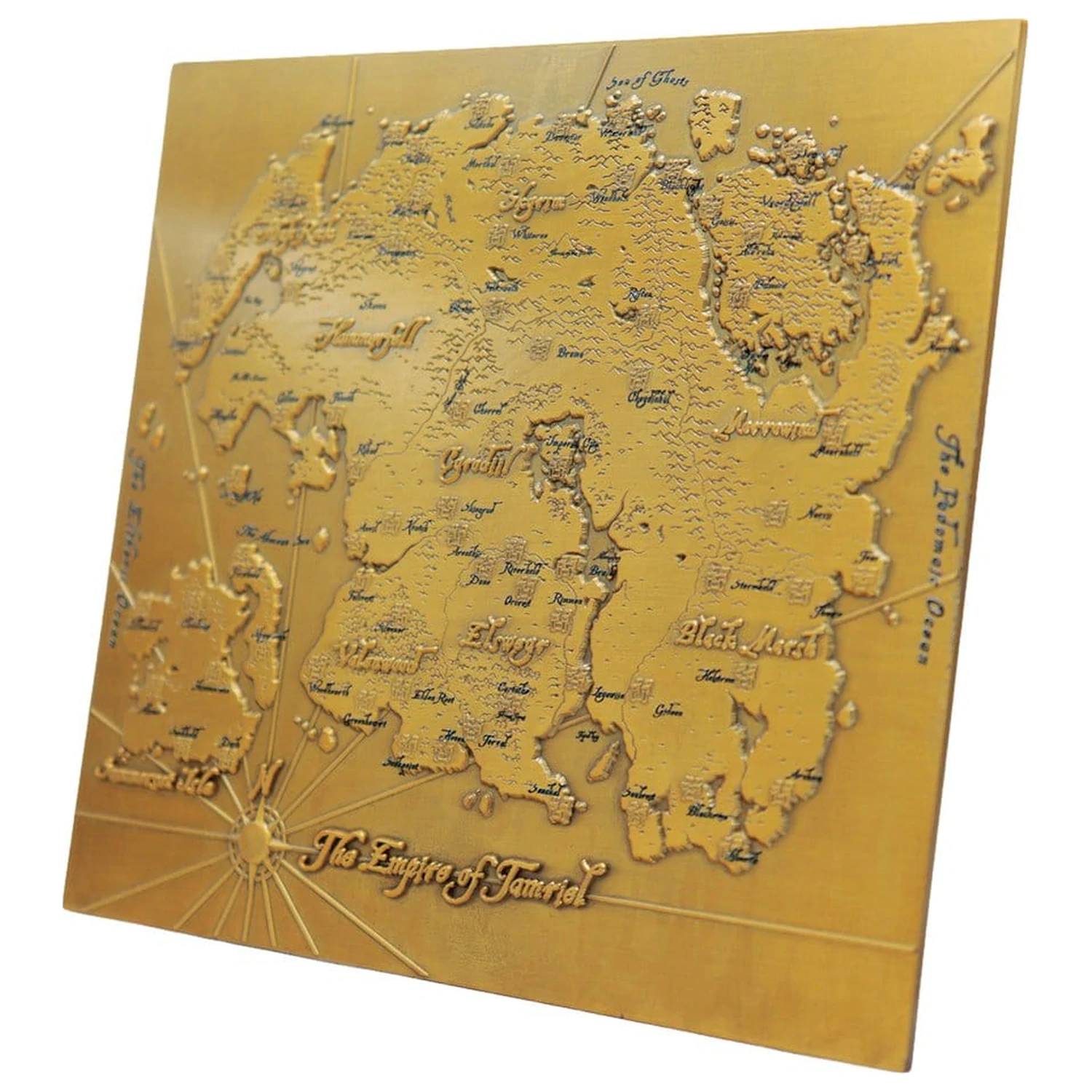 The Elder Scrolls Replica Metal Map of Tamriel Limited Edition 15 x 13 cm product photo