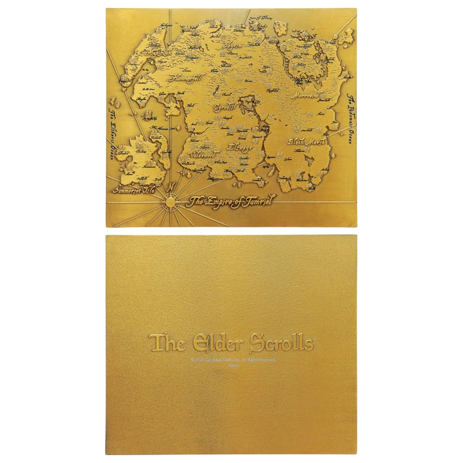 The Elder Scrolls Replica Metal Map of Tamriel Limited Edition 15 x 13 cm product photo