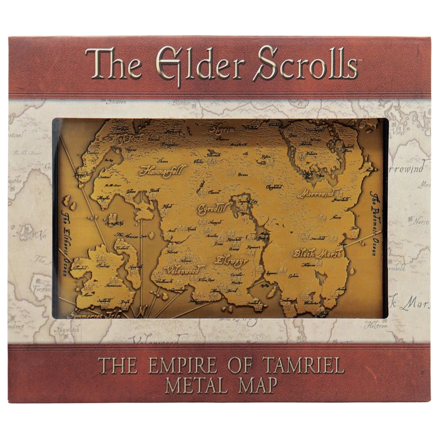 The Elder Scrolls Replica Metal Map of Tamriel Limited Edition 15 x 13 cm product photo
