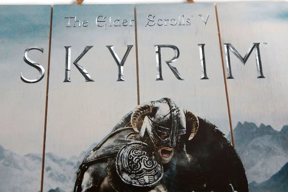 The Elder Scrolls V: Skyrim WoodArts 3D Wooden Wall Art Aereal Attack 30 x 40 cm product photo