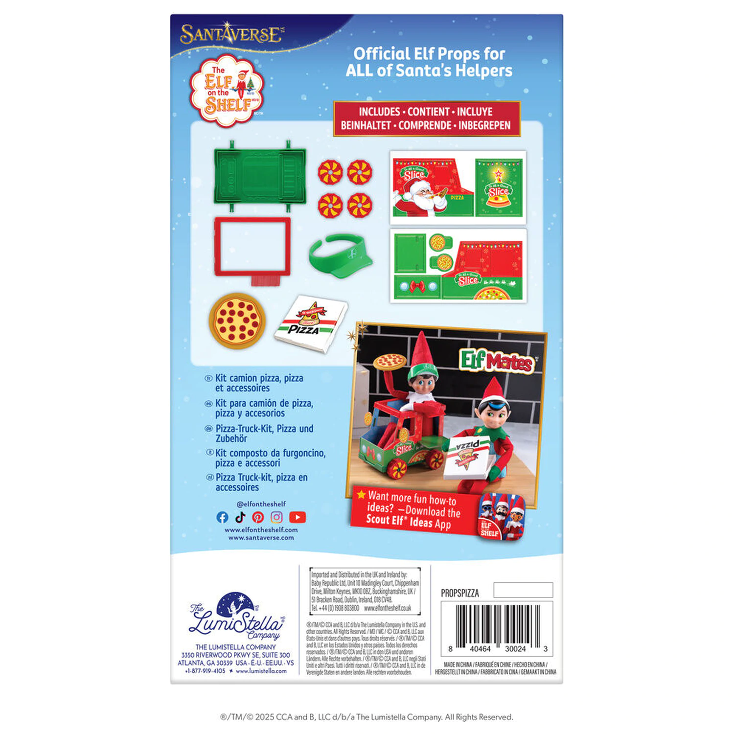 The Elf On the Shelf Pizza delivery accessories product photo
