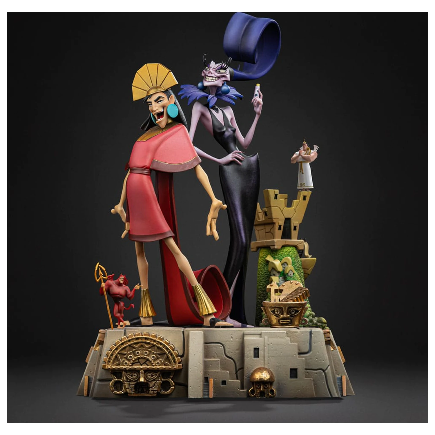 The Emperor's New Groove Deluxe Art Scale Statue 1/10 Kuzko & Yzma 28 cm product photo