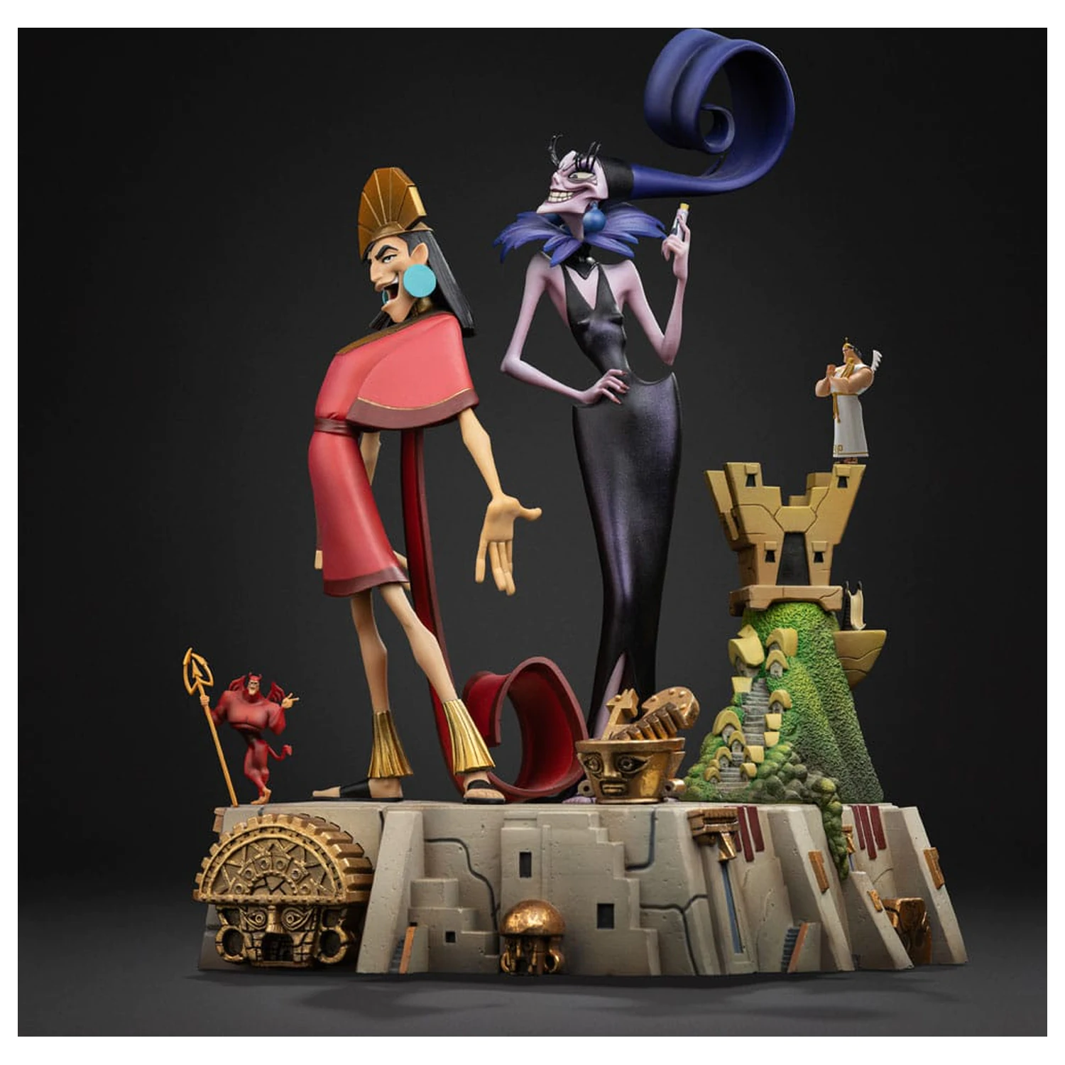 The Emperor's New Groove Deluxe Art Scale Statue 1/10 Kuzko & Yzma 28 cm product photo