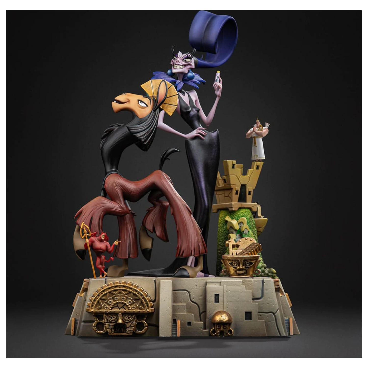 The Emperor's New Groove Deluxe Art Scale Statue 1/10 Kuzko & Yzma 28 cm product photo