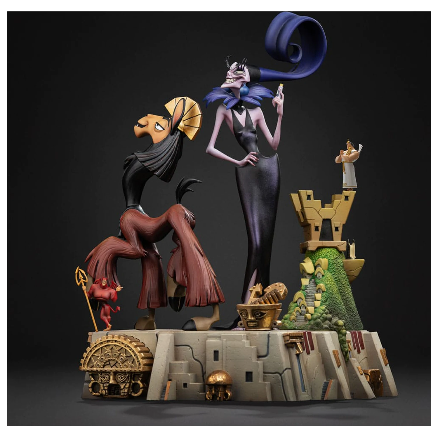 The Emperor's New Groove Deluxe Art Scale Statue 1/10 Kuzko & Yzma 28 cm product photo