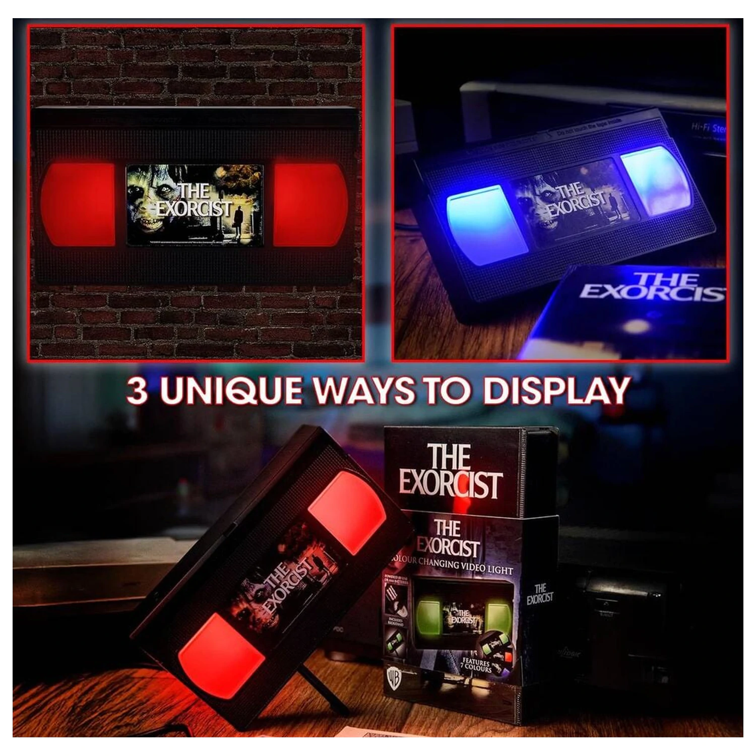 The Exorcist VHS lamp product photo