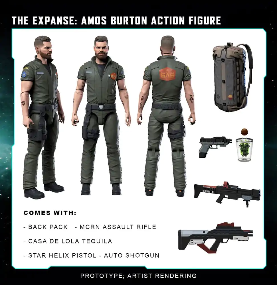 The Expanse Action Figure Amos Burton 20 cm termékfotó