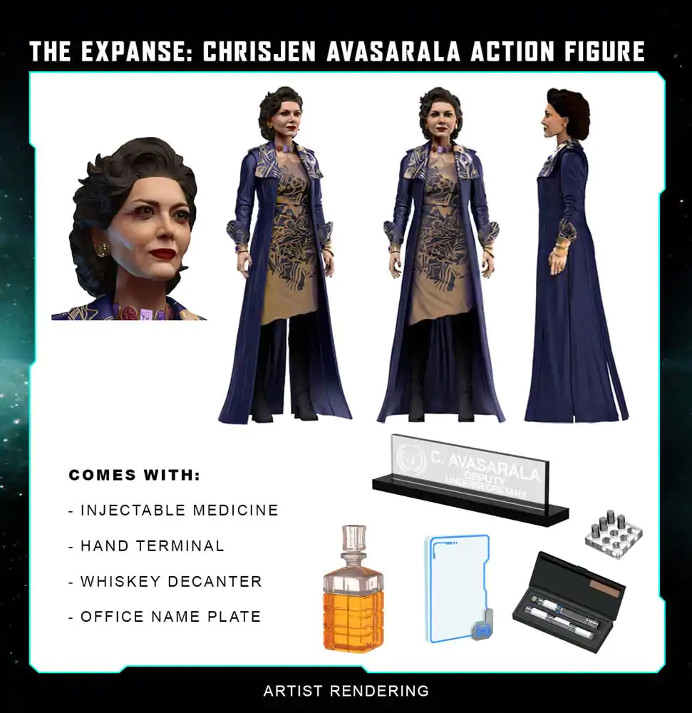 The Expanse Action Figure Chrisjen Avasarala 20 cm termékfotó