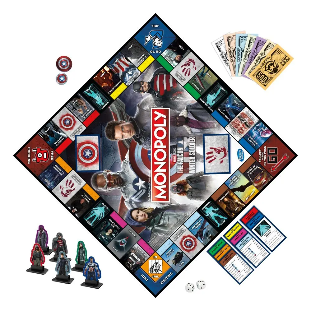 The Falcon and the Winter Soldier Board Game Monopoly *English Version* product photo