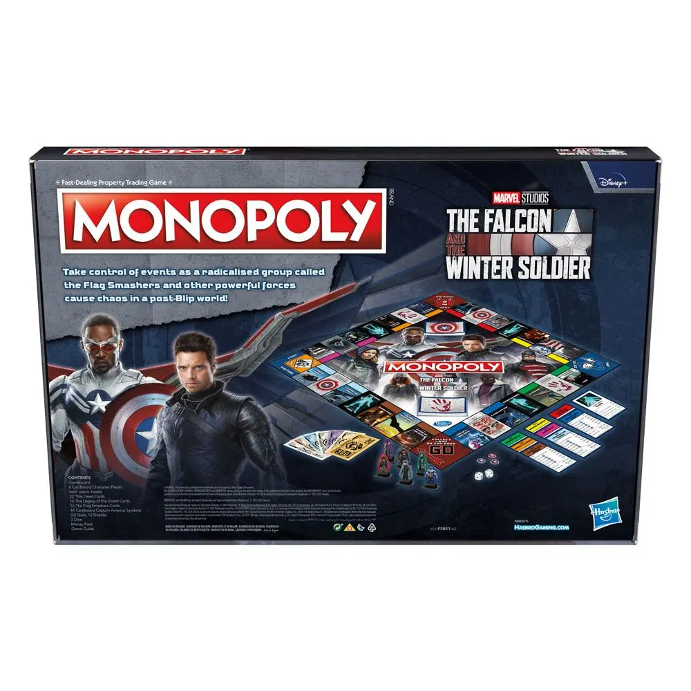 The Falcon and the Winter Soldier Board Game Monopoly *English Version* product photo