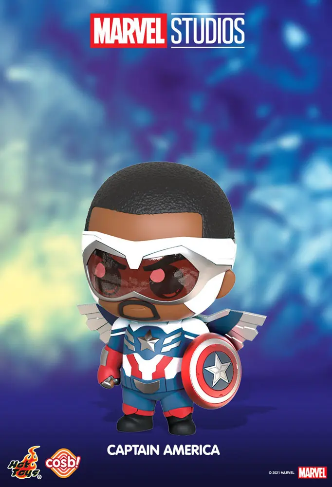 The Falcon and the Winter Soldier Cosbi Mini Figure Captain America 8 cm product photo