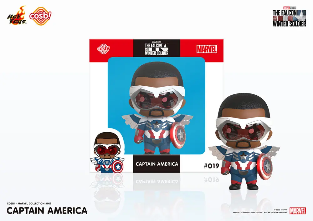The Falcon and the Winter Soldier Cosbi Mini Figure Captain America 8 cm product photo