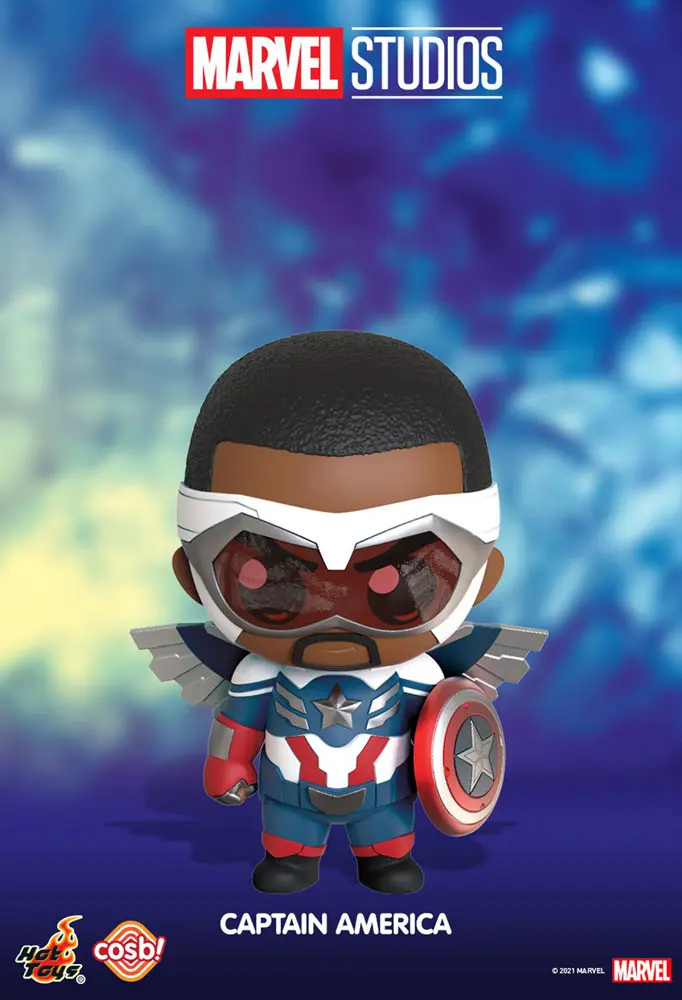 The Falcon and the Winter Soldier Cosbi Mini Figure Captain America 8 cm product photo