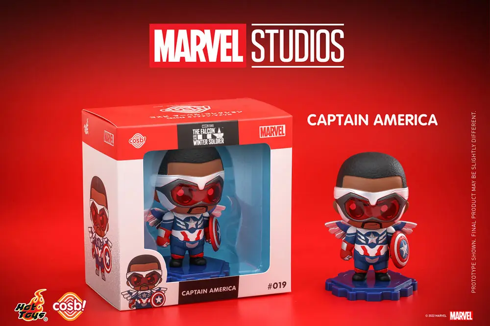 The Falcon and the Winter Soldier Cosbi Mini Figure Captain America 8 cm product photo