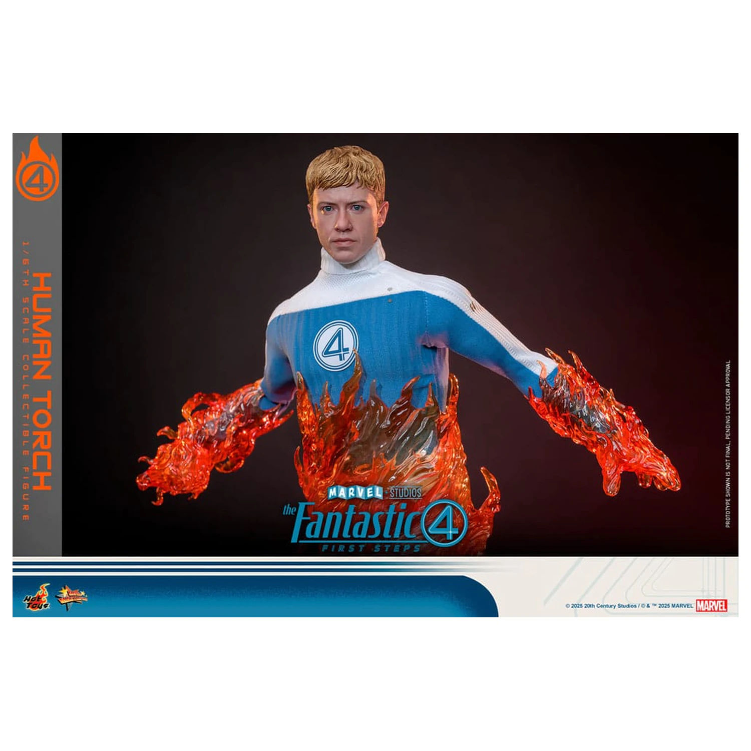 The Fantastic Four: First Steps Movie Masterpiece Action Figure 1/6 Human Torch 30 cm product photo