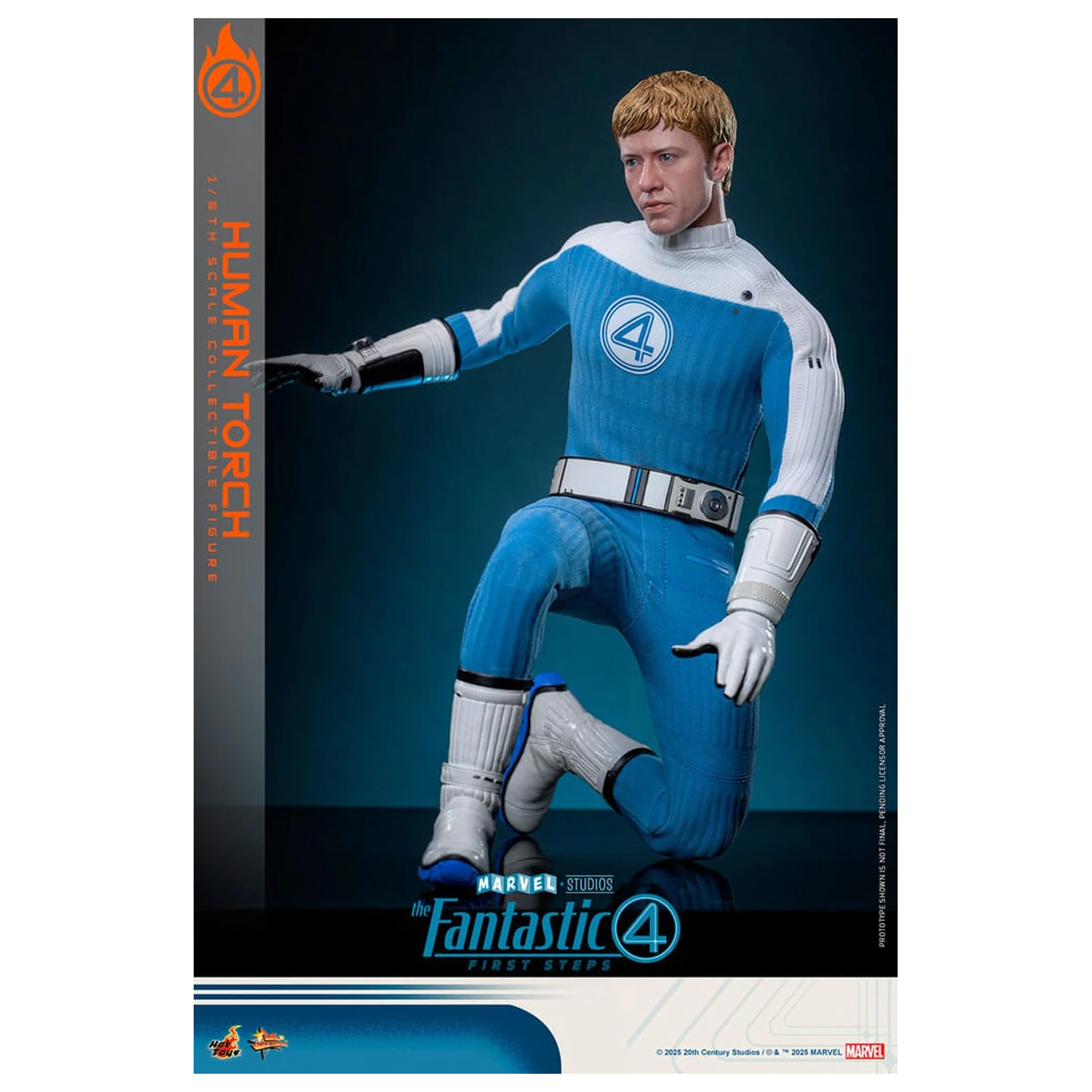 The Fantastic Four: First Steps Movie Masterpiece Action Figure 1/6 Human Torch 30 cm product photo