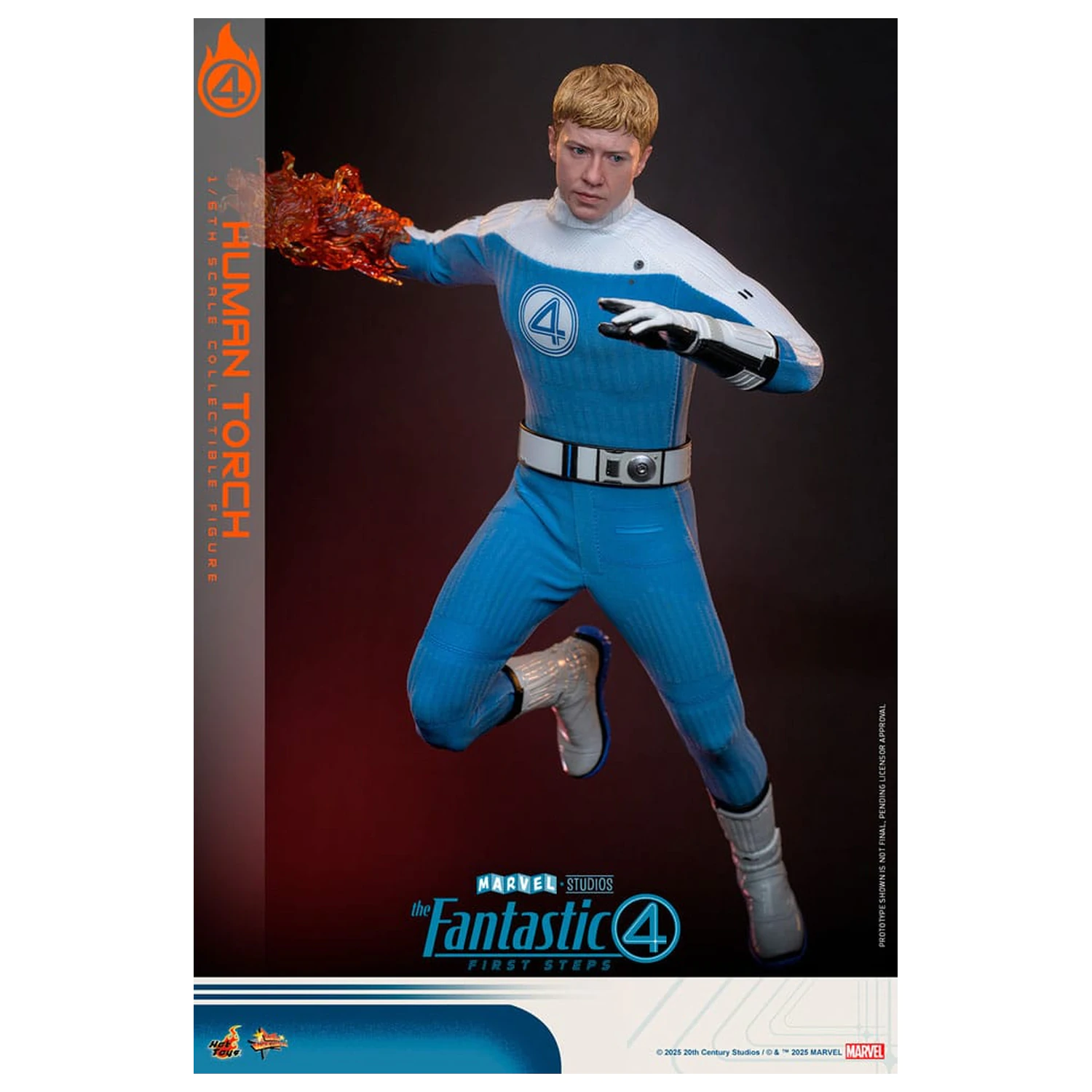The Fantastic Four: First Steps Movie Masterpiece Action Figure 1/6 Human Torch 30 cm product photo