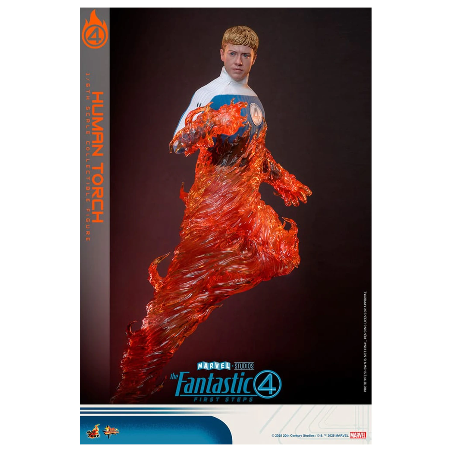 The Fantastic Four: First Steps Movie Masterpiece Action Figure 1/6 Human Torch 30 cm product photo