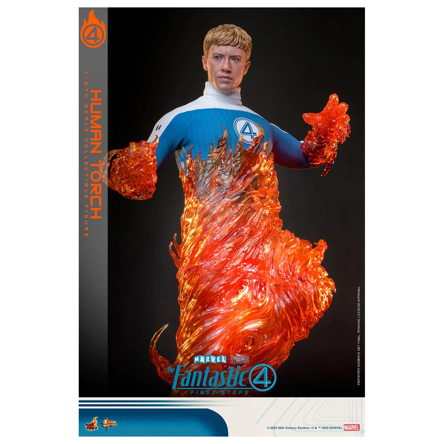 The Fantastic Four: First Steps Movie Masterpiece Action Figure 1/6 Human Torch 30 cm product photo