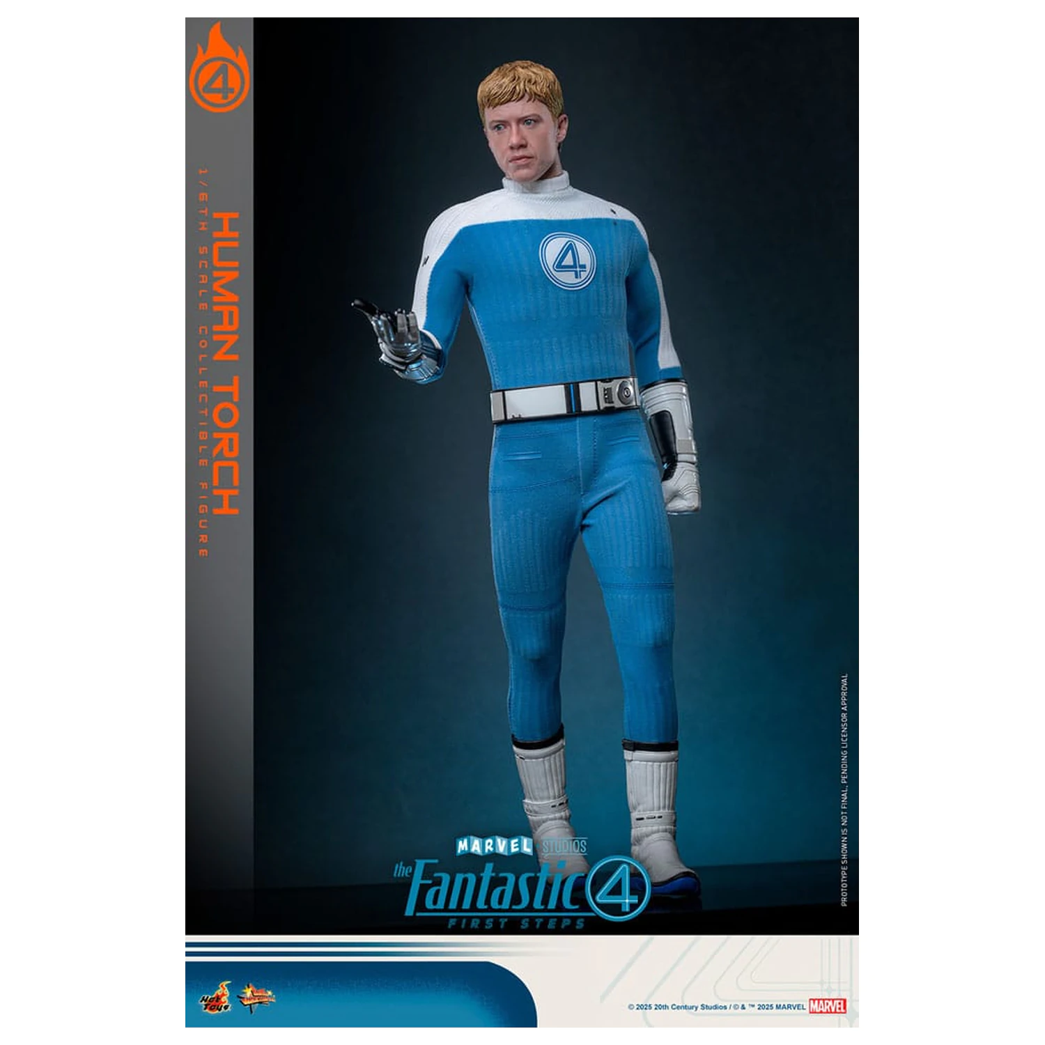 The Fantastic Four: First Steps Movie Masterpiece Action Figure 1/6 Human Torch 30 cm product photo