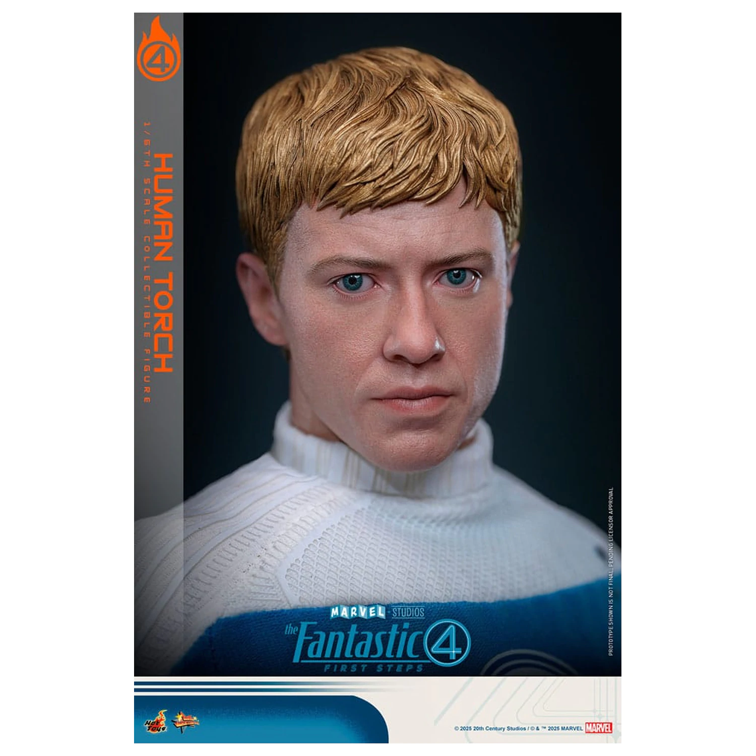 The Fantastic Four: First Steps Movie Masterpiece Action Figure 1/6 Human Torch 30 cm product photo