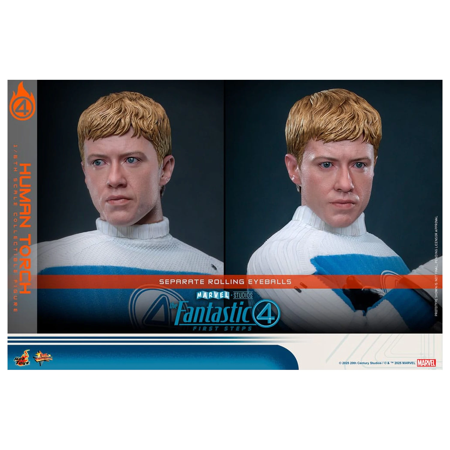 The Fantastic Four: First Steps Movie Masterpiece Action Figure 1/6 Human Torch 30 cm product photo