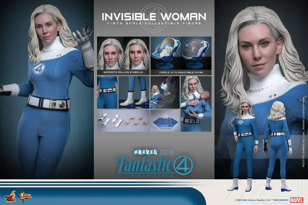 The Fantastic Four: First Steps Movie Masterpiece Action Figure 1/6 Invisible Woman 28 cm product photo