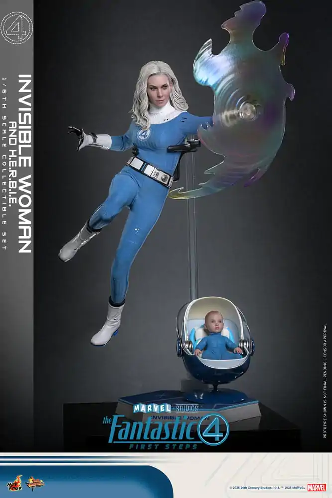 The Fantastic Four: First Steps Movie Masterpiece Action Figure 2-Pack 1/6 Invisible Woman & H.E.R.B.I.E. 28 cm product photo