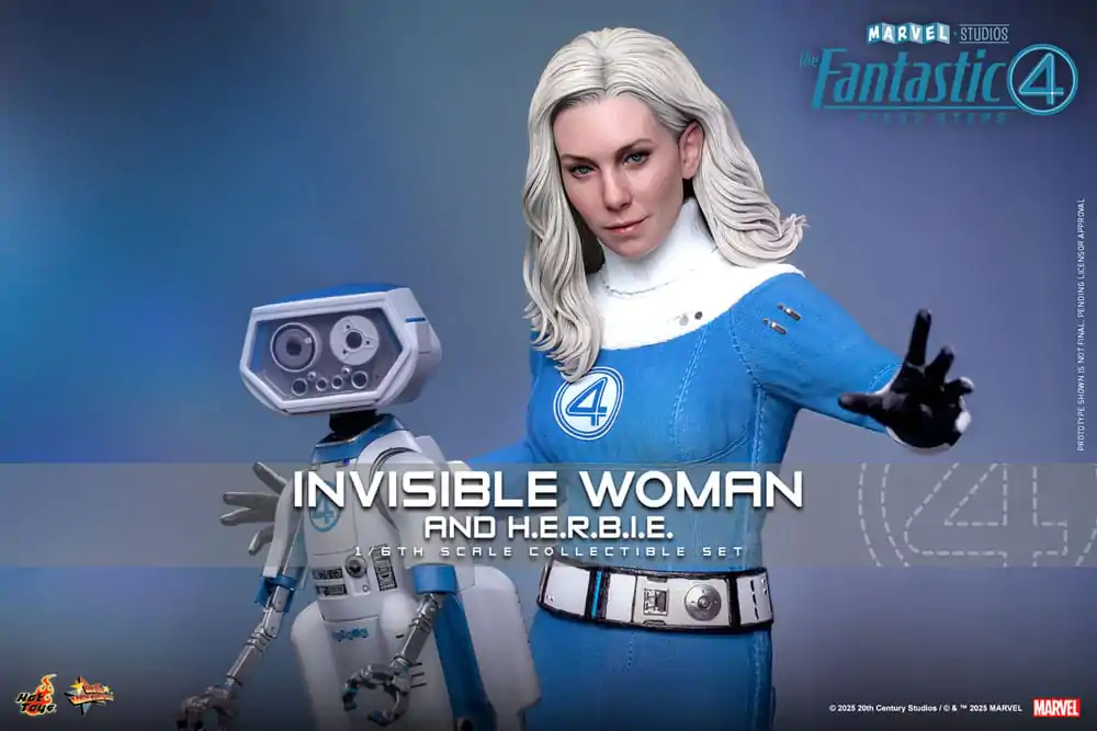 The Fantastic Four: First Steps Movie Masterpiece Action Figure 2-Pack 1/6 Invisible Woman & H.E.R.B.I.E. 28 cm product photo