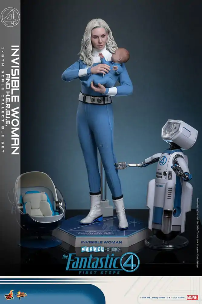 The Fantastic Four: First Steps Movie Masterpiece Action Figure 2-Pack 1/6 Invisible Woman & H.E.R.B.I.E. 28 cm product photo
