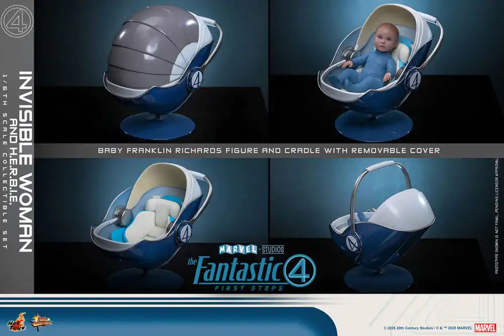 The Fantastic Four: First Steps Movie Masterpiece Action Figure 2-Pack 1/6 Invisible Woman & H.E.R.B.I.E. 28 cm product photo