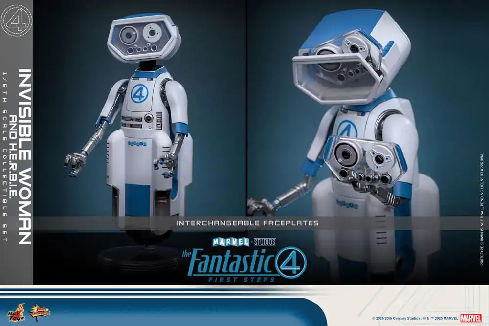 The Fantastic Four: First Steps Movie Masterpiece Action Figure 2-Pack 1/6 Invisible Woman & H.E.R.B.I.E. 28 cm product photo