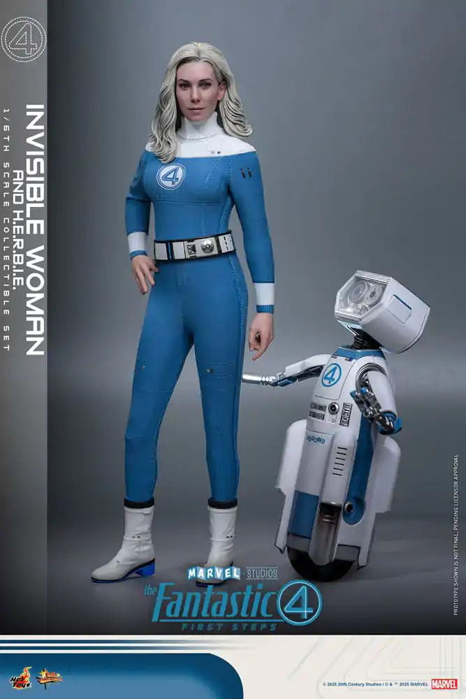 The Fantastic Four: First Steps Movie Masterpiece Action Figure 2-Pack 1/6 Invisible Woman & H.E.R.B.I.E. 28 cm product photo