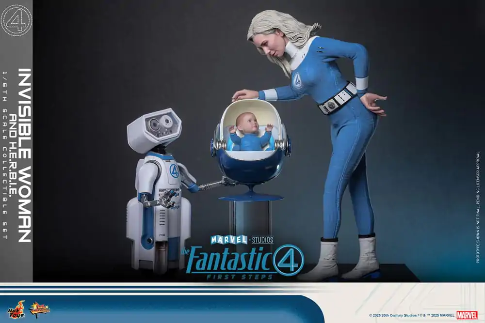 The Fantastic Four: First Steps Movie Masterpiece Action Figure 2-Pack 1/6 Invisible Woman & H.E.R.B.I.E. 28 cm product photo