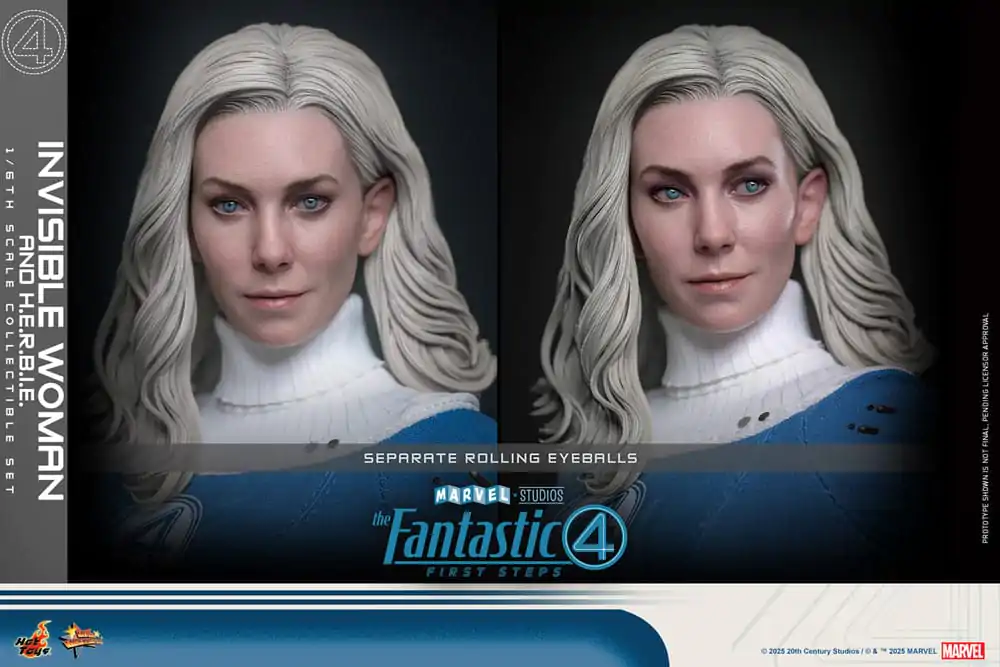 The Fantastic Four: First Steps Movie Masterpiece Action Figure 2-Pack 1/6 Invisible Woman & H.E.R.B.I.E. 28 cm product photo