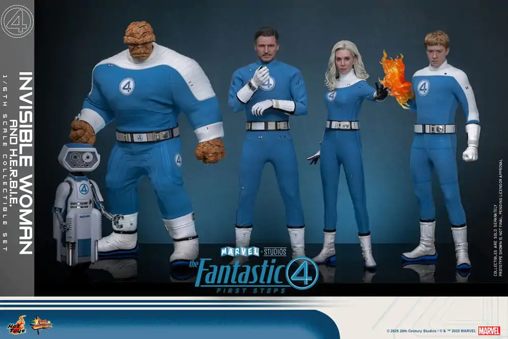The Fantastic Four: First Steps Movie Masterpiece Action Figure 2-Pack 1/6 Invisible Woman & H.E.R.B.I.E. 28 cm product photo