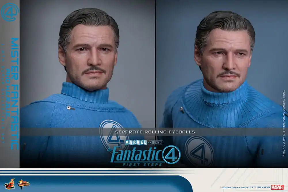 The Fantastic Four: First Steps Movie Masterpiece Action Figure 2-Pack 1/6 Mister Fantastic & H.E.R.B.I.E. 30 cm product photo