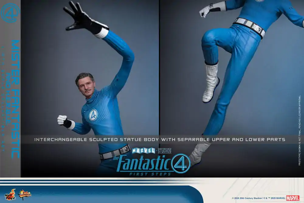 The Fantastic Four: First Steps Movie Masterpiece Action Figure 2-Pack 1/6 Mister Fantastic & H.E.R.B.I.E. 30 cm product photo