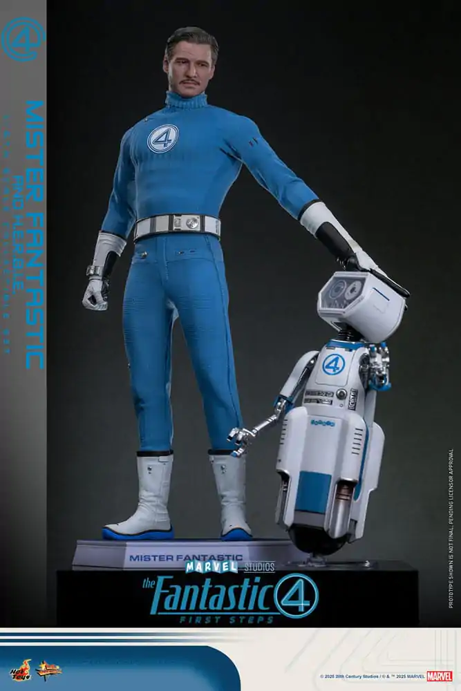 The Fantastic Four: First Steps Movie Masterpiece Action Figure 2-Pack 1/6 Mister Fantastic & H.E.R.B.I.E. 30 cm product photo