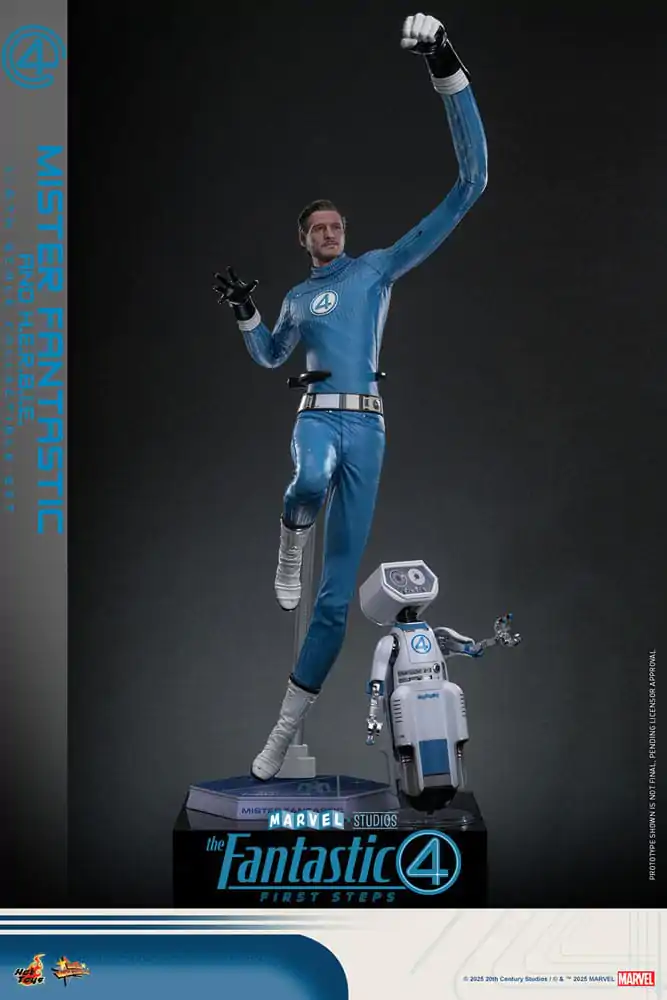 The Fantastic Four: First Steps Movie Masterpiece Action Figure 2-Pack 1/6 Mister Fantastic & H.E.R.B.I.E. 30 cm product photo