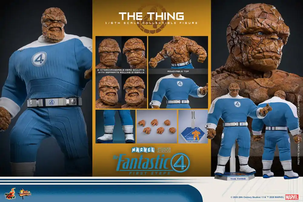 The Fantastic Four: First Steps Movie Masterpiece Action Figure 1/6 The Thing 31 cm product photo