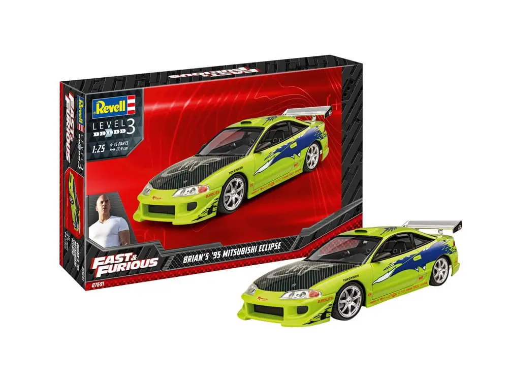 The Fast &amp; Furious Model Kit Brian's 1995 Mitsubishi Eclipse product photo