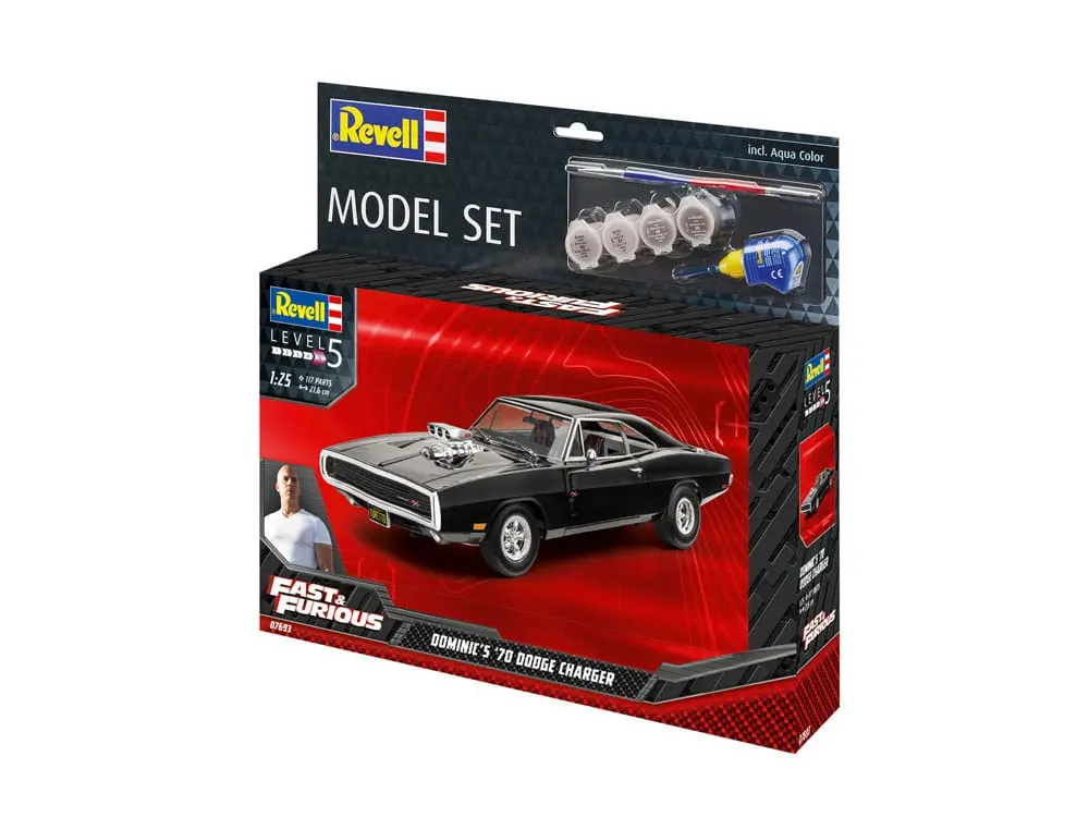 The Fast & Furious Model Kit with basic accessories Dominic's 1970 Dodge Charger termékfotó