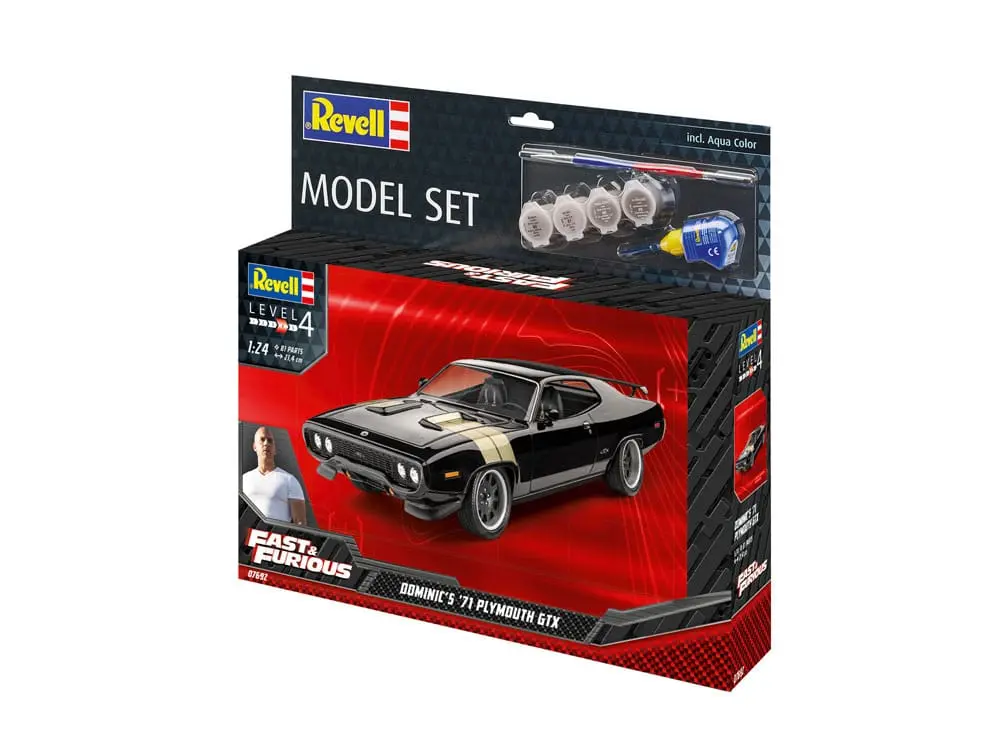 The Fast &amp; Furious Model Kit with basic accessories Dominic's 1971 Plymouth GTX product photo