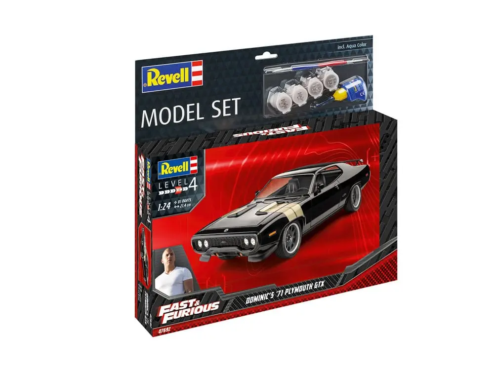 The Fast &amp; Furious Model Kit with basic accessories Dominic's 1971 Plymouth GTX product photo