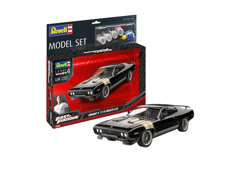 The Fast &amp; Furious Model Kit with basic accessories Dominic's 1971 Plymouth GTX product photo