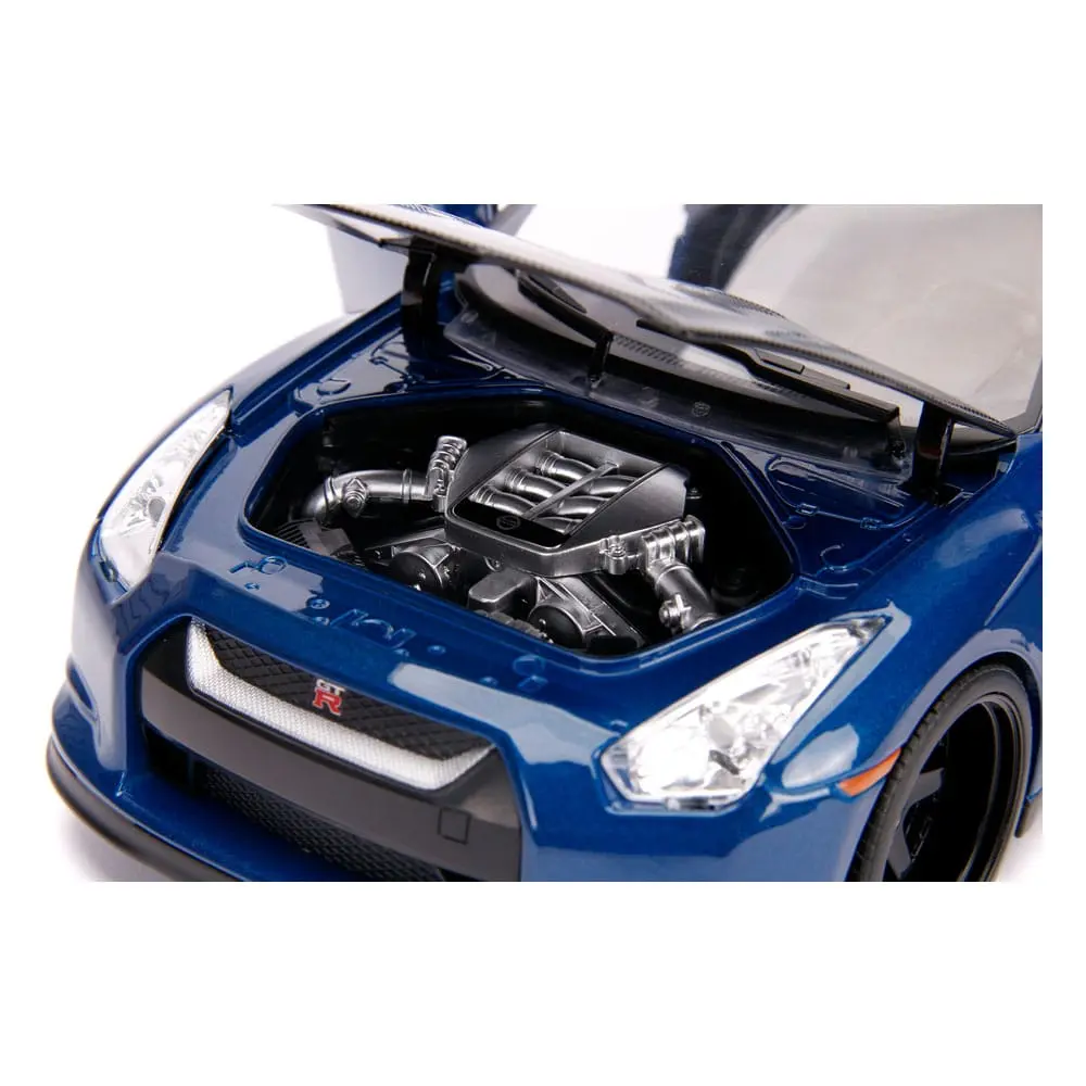 The Fast and Furious Diecast Model Hollywood Rides 1/18 2009 Nissan Skyline GT-R R35 with Brian Figur product photo