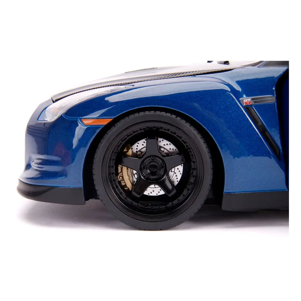 The Fast and Furious Diecast Model Hollywood Rides 1/18 2009 Nissan Skyline GT-R R35 with Brian Figur product photo