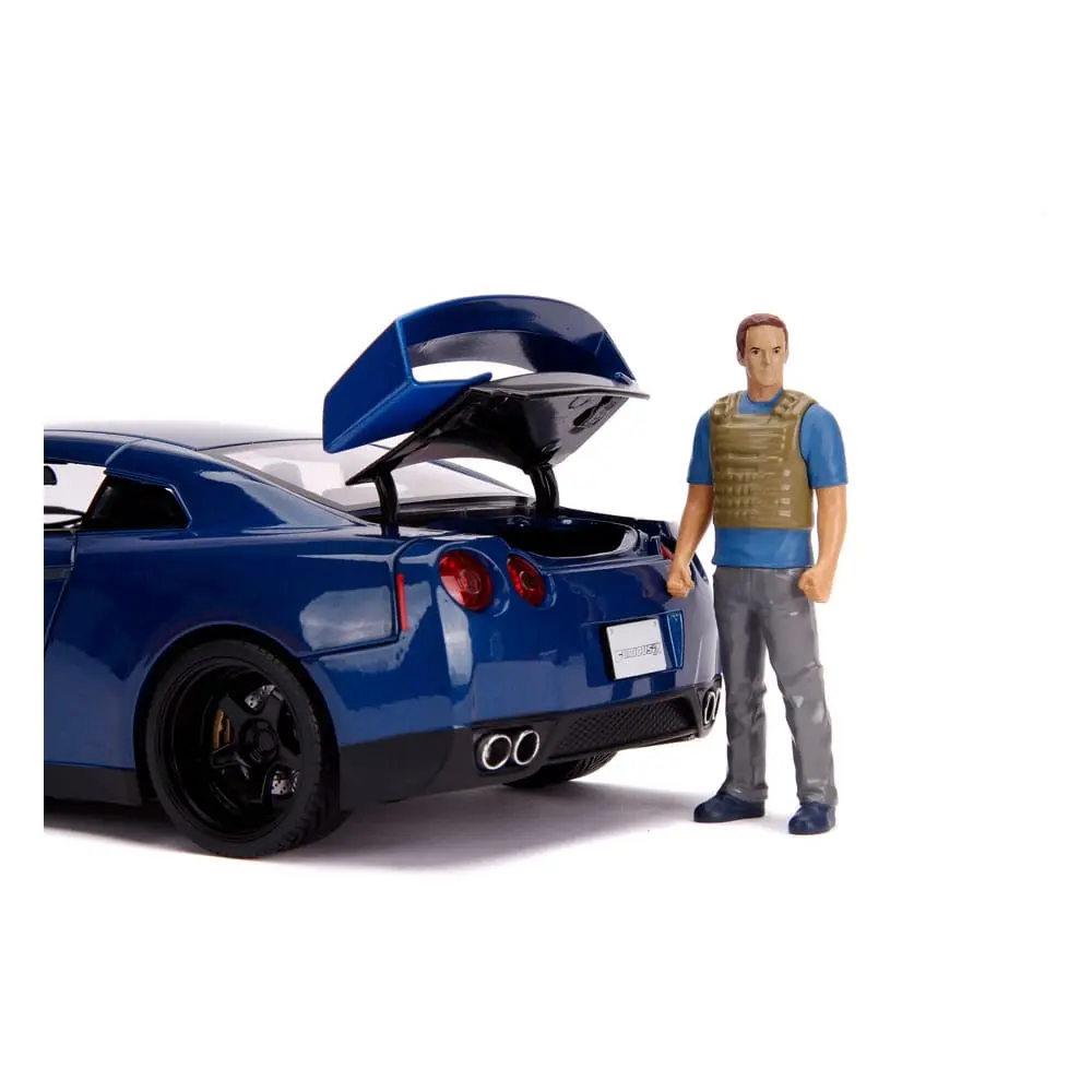 The Fast and Furious Diecast Model Hollywood Rides 1/18 2009 Nissan Skyline GT-R R35 with Brian Figur product photo