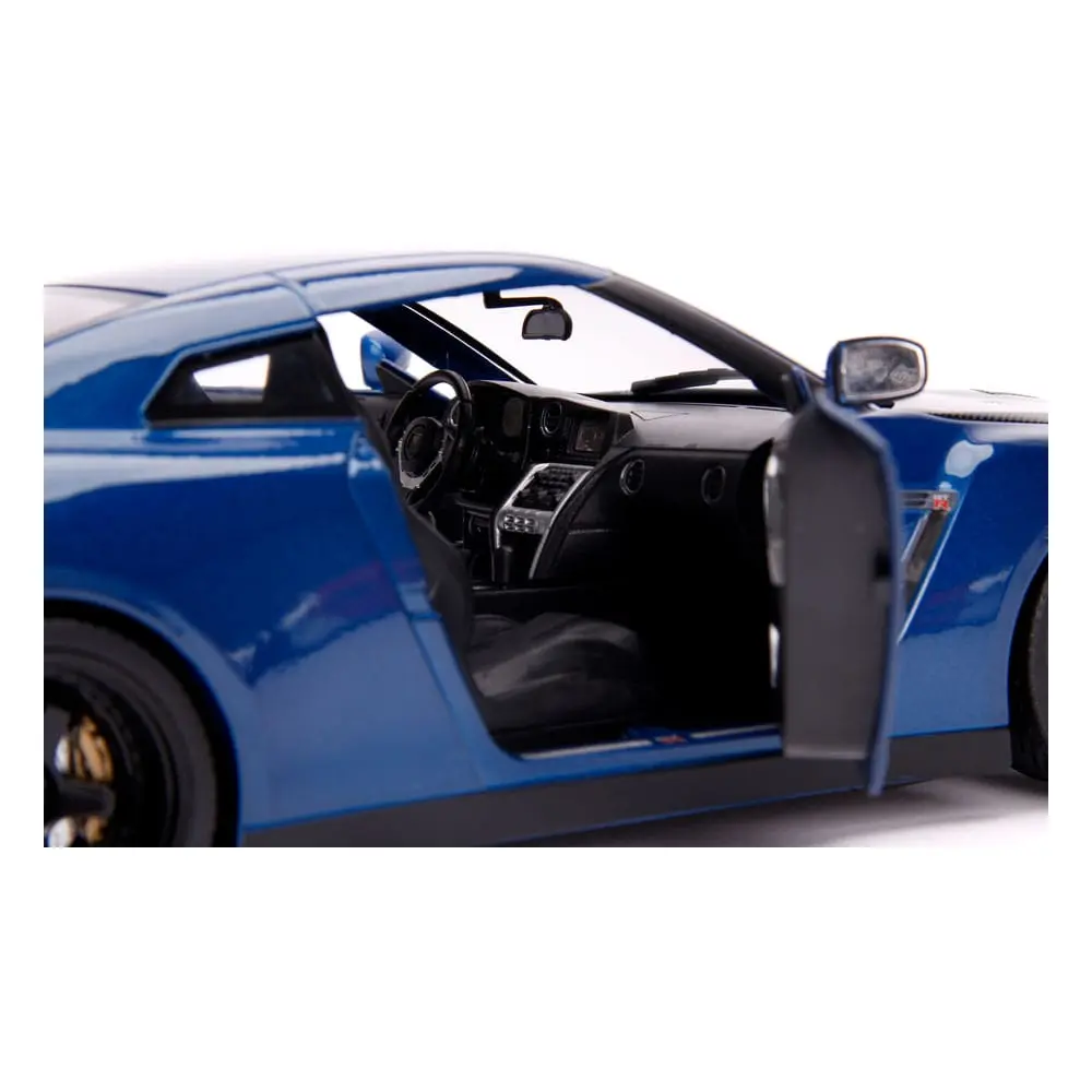The Fast and Furious Diecast Model Hollywood Rides 1/18 2009 Nissan Skyline GT-R R35 with Brian Figur product photo
